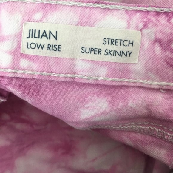 Buffalo Jilian Low Rise Skinny Jeans Tie Dye Pink - Picture 5 of 6